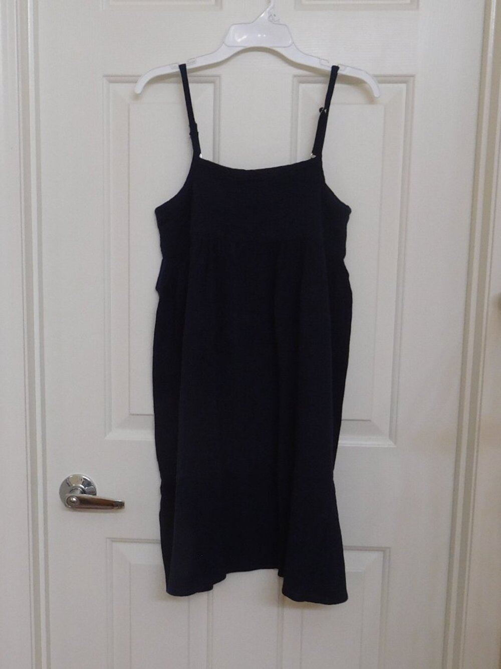 NWT Petite Plume Navy Blue Gauze Summer Nightgown sz 8